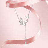Collar colgante de plata de ley “Lightplay Butterfly” de FANCIME