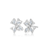 Pendientes de plata de ley con lazo floral mariposa “Blooming Bow” de FANCIME