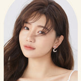 Pendientes colgantes con luna y estrella "Moody Dream" en plata de ley FANCIME