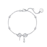 Pulsera de Plata de Ley FANCIME “Arco de Sueño” con Lazo de Mariposa
