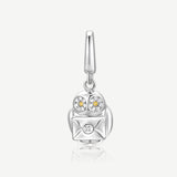 Harry Potter x FANCIME Amuleto de Plata de Ley Hedwig