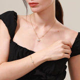 Pulsera FANCIME "Ms Vega" Estrella Centelleante Alfa Lyrae de plata esterlina