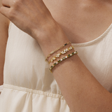 Pulsera floral "Wisteria Whisper" en plata de ley FANCIME