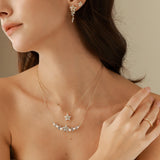 Collar FANCIME "Vega Whisper" Estrella Centelleante Alfa Lyrae de plata esterlina