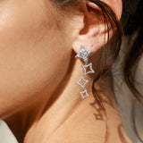 Pendientes colgantes de plata de ley "Starlit Melody"