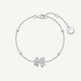 Pulsera de plata de ley con lazo floral mariposa “Blooming Bow” de FANCIME
