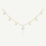Collar con colgante FANCIME "Starlit Dream" Estrella Colorida de plata esterlina