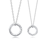 Collares para parejas de plata de ley FANCIME "Amor Magnético"