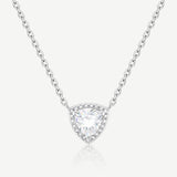 Trinity Essential Silver Necklace in White CZ