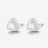 Trinity Essential Silver Earrings in White CZ