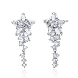 Pendientes de botón FANCIME "Vega Serenade" Estrella Centelleante Alfa Lyrae de plata esterlina
