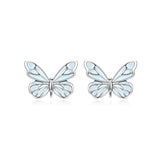 Pendientes luminosos de esmalte y plata de ley "Starlight Butterfly" de FANCIME