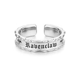 Harry Potter x FANCIME Anillo de Plata de Ley de la Casa Ravenclaw