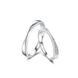 Anillos de pareja FANCIME "Conectados" en plata de ley