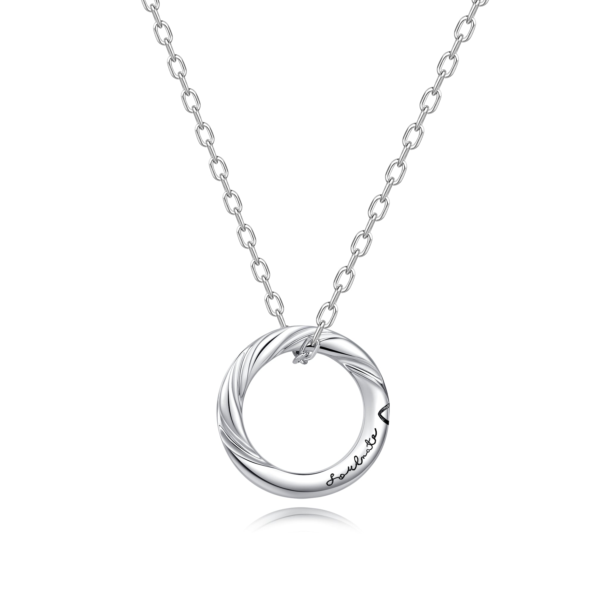 Collares para parejas de plata de ley FANCIME "Amor Magnético"