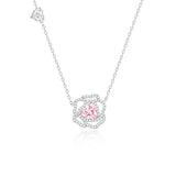 Collar de plata esterlina "Amor de rosa" FANCIME