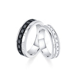 Anillos de plata de ley para parejas "Tiempo Juntos" de FANCIME