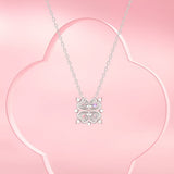 Collar de plata de ley FANCIME "Clover Blossom"