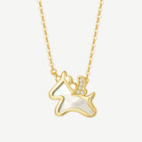 Collar delicado de plata Unicornio Mágico
