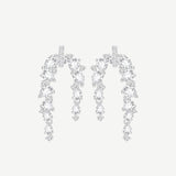 Pendientes colgantes de plata de ley con flores “Blooming Wisteria”
