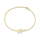 Pulsera de elefante de la suerte FANCIME en plata de ley 925 de alto brillo