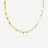 Collar Armonía de Rejilla de Perlas