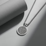 Colgante de Hombre de Plata de Ley Medalla Amuleto de San Cristóbal Serie de Santos FANCIME