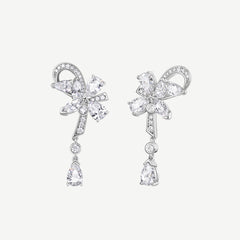 Pendientes de plata Vid de glicinia
