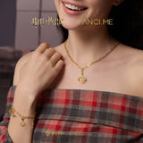 Harry Potter x FANCIME Amuleto de Plata de Ley con el Giratiempo