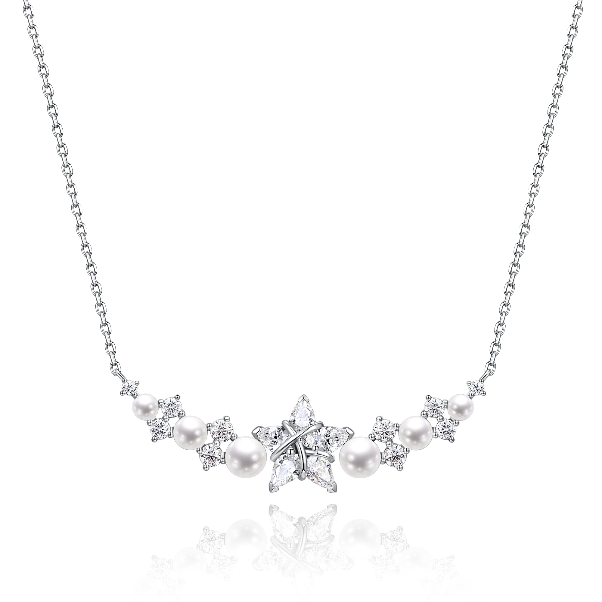 Collar FANCIME "Vega Whisper" Estrella Centelleante Alfa Lyrae de plata esterlina