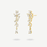Pendientes colgantes florales "Wisteria Whisper" en plata de ley FANCIME