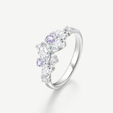 Anillo de plata "Susurro de glicinia"