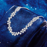 Collar choker ajustable de tenis de plata de ley Starlit Aria Galaxy