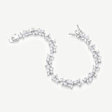 Pulsera de tenis de plata Susurro de glicinia