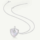 Trinity Signature Silver Necklace in Mother of Pearl