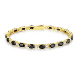 Pulsera de plata de ley talla fancy cut "Glamour Radiance"