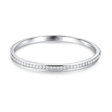 Brazalete rígido de plata de ley FANCIME "Eclíptico"