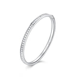 Brazalete rígido de plata de ley FANCIME "Eclíptico"