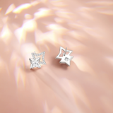 Pendientes de poste eco de plata de ley "Starlit Melody"