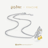 Harry Potter x FANCIME Collar de Plata de Ley Hedwig