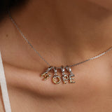 Molten Love Initial Charm Letter H in Sterling Silver