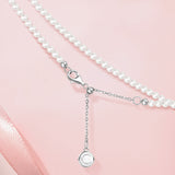 Collar de Plata FANCIME "Beso de Corazón" con Lazo de Azúcar