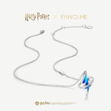 Harry Potter x FANCIME Collar de Plata con Marca Patronus Diseño que Brilla en la Oscuridad