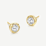 Pendientes delicados de plata Pequeño Placer
