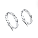 Anillos para parejas FANCIME “Love Magnetic” de plata esterlina