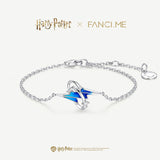Harry Potter x FANCIME Pulsera de Plata con Marca Patronus Diseño que Brilla en la Oscuridad