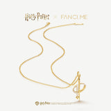 Harry Potter x FANCIME Collares con encanto de plata Varita de Hermione Granger