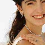 Pendientes colgantes de plata de ley con flores “Blooming Wisteria”
