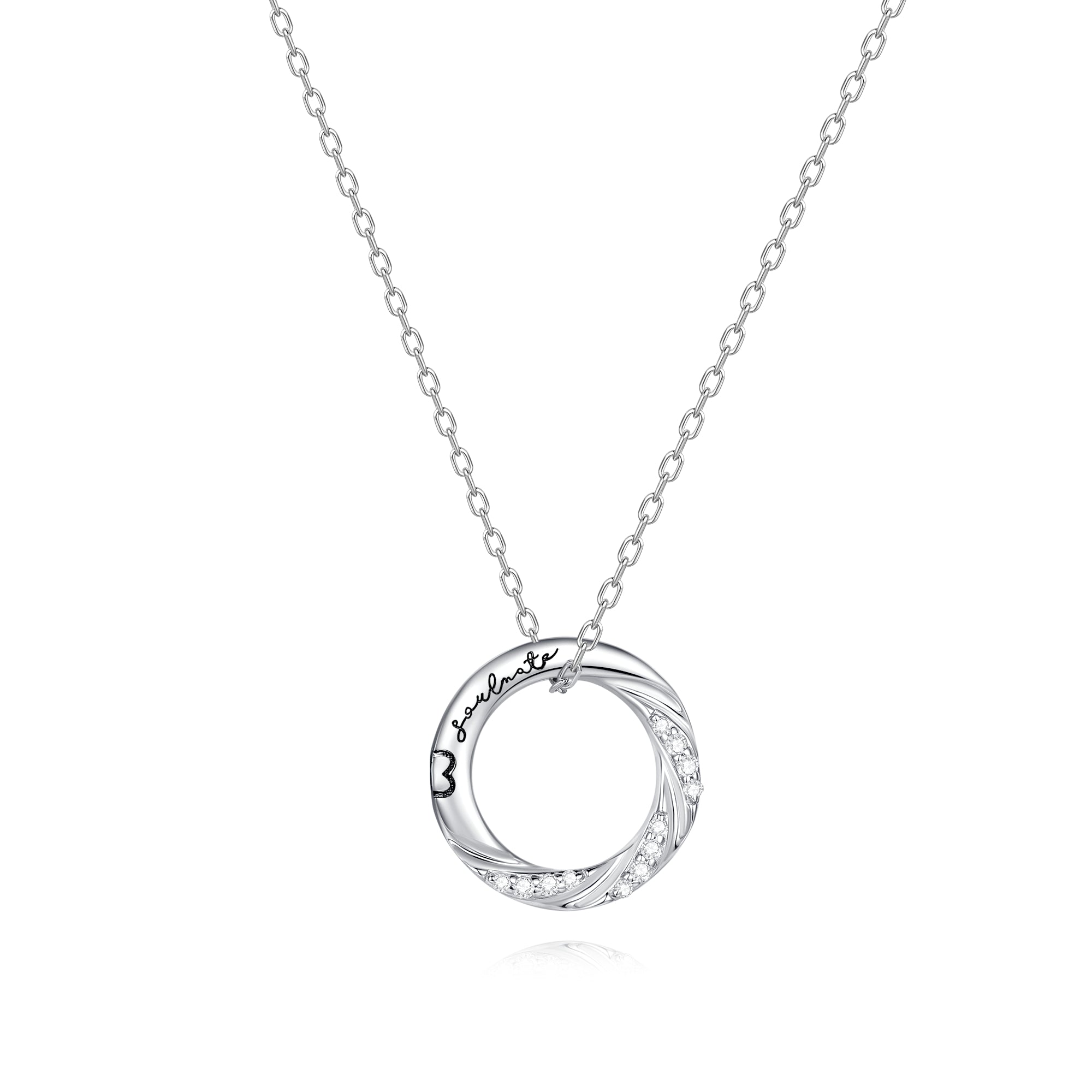 Collares para parejas de plata de ley FANCIME "Amor Magnético"
