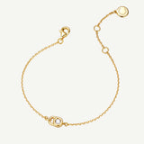 Pulsera con colgante de plata Candado de promesa